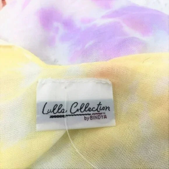 NWT LULLA COLLECTION BY BINDYA Rainbow Multi Tie Dye Kimono Top Swim Cover Up - Picture 7 of 8